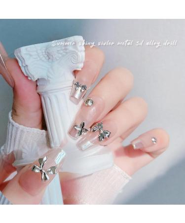 FEIlei 3D Nail Charms Bows Nail Art Studs Nail Jewelry for DIY Crafts Nail Art Decor - Buy Online on GoSupps.com