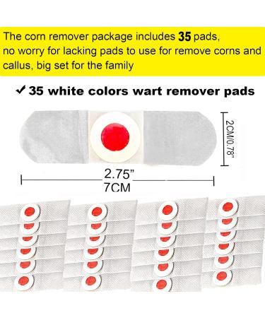 Mcvcoyh 35 Piece Corn Removal Pads - Corn Remover Treatment with Hole | Pain Relief for Corn Sufferers - Buy Online on GoSupps.com