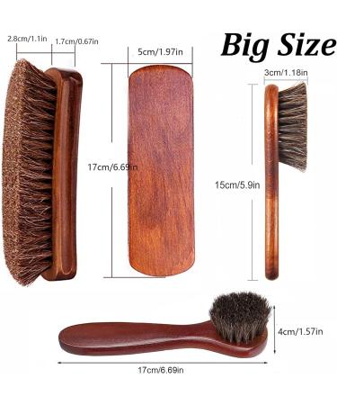 KY-Tech Shoe Brush Set with Horsehair Brush & Plush Polishing Glove - Set B - Buy Online on GoSupps.com
