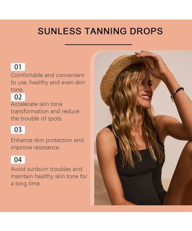 Sunless tanning drops to drink Drinking oral tanning drops Natural Senna Tannings Licorice Melanins Supplement Drinkable Self Tannings Drop Melanins Booster for body and - Buy Online on GoSupps.com