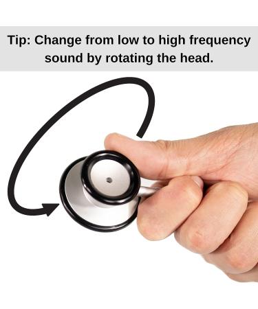 HCS Stethoscope - Lightweight Design - 360 Dual Head Chest Piece - Blue - Ideal for Nursing Students, Doctors, and Vet Techs - Buy Online on GoSupps.com
