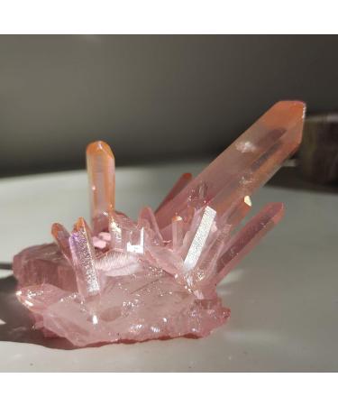 GGZWQPSZZ 1pcs100-150g Natural Crystal Cluster Aura Electroplating Gem Titanium Quartz Cluster - Buy Online on GoSupps.com