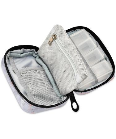 Pfrewn 7-Day Pill Organizer Case - Cute Pink Purple Axolotl Travel Box for Vitamins & Supplements - Buy Online on GoSupps.com