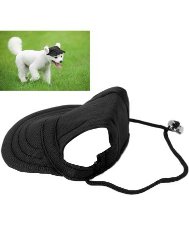 Premium Black XL Dog Baseball Cap with Ear Holes - Sun Protection Hat for Pets | Stylish & Comfortable Dog Sports Hat - Buy Online on GoSupps.com