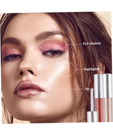 Make up Highlighter 2PCS Multifunction Glitter Blush Long Lasting Glitter Eyeshadow Liquid Quick-Drying High Pigment Lipstick for Women Makeup Type 2 Make up Highlighter Type2 - Buy Online on GoSupps.com