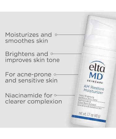 EltaMD UV Daily Facial Sunscreen Broad-Spectrum SPF 40 with Therapy Facial Moisturizer Oil-free Lightweight Fragrance-free Dermatologist-Recommend - Buy Online on GoSupps.com