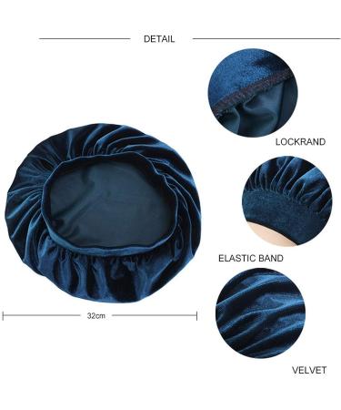 Women's Velvet Sleep Cap Set - Comfortable Night Hat for Hair Loss Turban Style - 4pcs - Buy Online on GoSupps.com