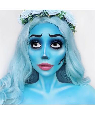 Mysense Light Blue Water Based Face & Body Paint Stick - Non-Toxic, Washable Hair Paint for Adults - Halloween Cosplay Makeup - 0.5oz - Buy Online on GoSupps.com