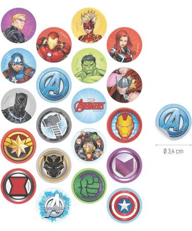 dekora Avengers Mini Wafer Discs Edible Decorations for Cupcakes Cookies and Muffins Perfect Party Supplies 3 4 CM - Buy Online on GoSupps.com
