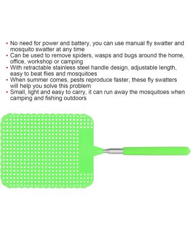 Fly Swatter Convinient Flyswatter Lever Plastic Light Racket Fly Swatters (Green) - Buy Online on GoSupps.com