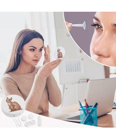 Cute Sphynx Cat Contact Lens Case | Portable Storage Box with Mirror - Perfect for Lens Care - Buy Online on GoSupps.com