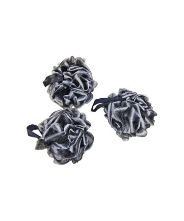 Bamboo Fiber Loofah Sponge by Rolling Beauty Shower Body Scubber (3 Pack)