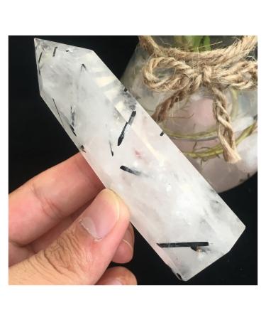 Natural Crystal Rough Natural Rare Black Tourmaline Crystal Column Magic Wand Point Reiki for Stones Stone Mineral Specimen