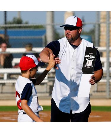 Baseball Softball Lineup Cards - 30 Games, 16 Player Roster, 4 Part Carbonless Copies - Buy Online on GoSupps.com