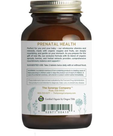 Pure Synergy PureNatal 120 Tablets - Premium Prenatal Vitamins for Optimal Health - Buy Online on GoSupps.com
