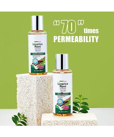 Povanjer Licorice Root Facial Oil 338 fl oz Licorice Root Essential Extract Oil for Hydration White Facial Oil with Moisturizing and Whitening Action - Buy Online on GoSupps.com