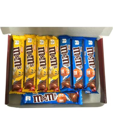 8 x Mixed M&M'S Peanut Chocolate Bars 34g & Crispy Chocolate Bars 31g Collection - Buy Online on GoSupps.com