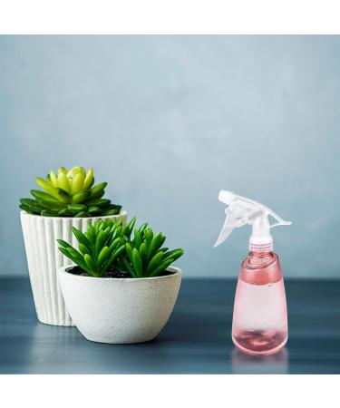 Gvolatee 3 STK 500ml Refillable Spray Bottles - Transparent Plastic Atomizer for Plants Hair and Cleaning - Professional Water Spray Bottle in Pink - Buy Online on GoSupps.com