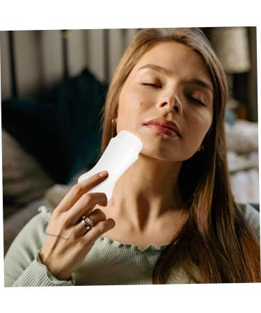 AUTSUPPL 1pc Facial Oil Blotting Massager Face Massager Oil Absorbing Face Roller Volcanic Rock 7.5x3cm White - Buy Online on GoSupps.com