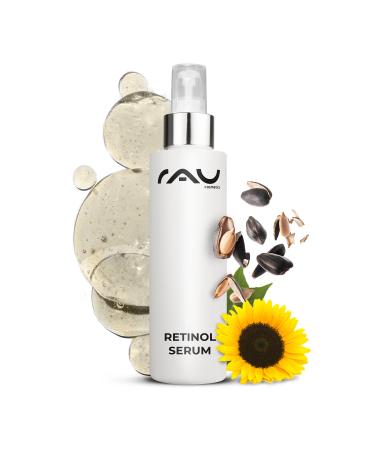 RAU Retinol Serum (3.38 FL oz) - Vitamin A concentrate with Ceramide Panthenol & Hyaluronic Acid - skin regeneration for mature skin & impure skin - anti-blemish & anti-wrinkle treatment