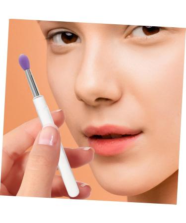 Baluue 16 Pcs Silicone Lip Brush Eyeshadow Brush Makeup Lipstick Lip Brush with Lid Bunny Ear Pearl Clip Pp - Buy Online on GoSupps.com