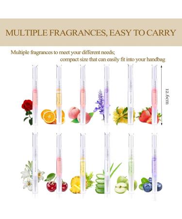 Jorun 12Pcs Cuticle Oil Pen Natural Ingredients With Soft Brush Cuticle Oil for Nails Mixed Flavors to Prevent Cuticle Cracking and Hangnails Moisturizing Nail Oil Vegan Set of 12 - Buy Online on GoSupps.com