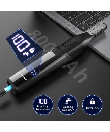 2 in 1 Electric Body Hair Trimmer MAXGROOM Men's Pubic Groin & Ball Hair Trimmer with LCD Display Waterproof Wet& Dry Razor for Men with 2 Different Trimming Heads & Adjustable Guide Comb (Black) - Buy Online on GoSupps.com