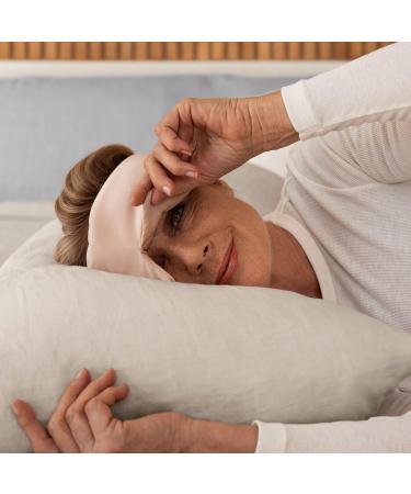 Baloo Silk Weighted Sleep Mask | Mulberry Silk Eye Mask | Sound-Muffling Blindfold for Deep Sleep | Relaxation & Tranquility with Rose Quartz Crystal - Buy Online on GoSupps.com