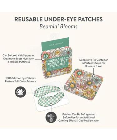 Studio Oh! Reusable Under-Eye Patches | Puffy Eyes Treatment & Silicone Eye Masks | Beamin Blooms Skincare - Buy Online on GoSupps.com