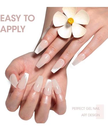 Gellen 18ml Gel Nail Polish - 807 Milk White Jelly Gel Nail Polish Sheer Gel Nail Polish Transparent Gel Polish - Buy Online on GoSupps.com