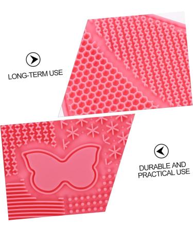 Angoily 1pc Silicone Scrub Pad Beauty Tool Cleaning Accessories Makeup Cleaning Mat Makeup Brush Scrubber Beauty Brush Cleaning Instrument Cosmetic Pink Cleaning Brush Silica Gel - Buy Online on GoSupps.com