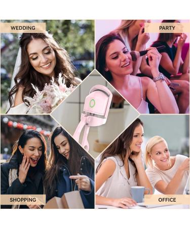 Heated Eyelash Curlers Electric Eyelash Curlers USB Rechargeable Eye Lash Curler for Women 24 Hours Long Lasting Naturally Eyelashes Handheld Eyelash Heated Curler-Easy to Curl - Buy Online on GoSupps.com