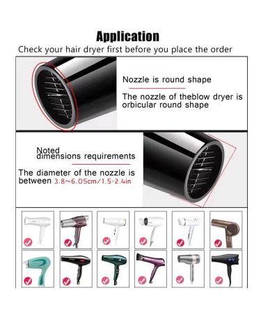Universal Hair Diffuser for Curly & Wavy Hair + Hair Towel Wrap Set | Adjustable Attachment for Dryer Nozzle (1.5-2.4) - Professional Salon Tool in Black - Buy Online on GoSupps.com