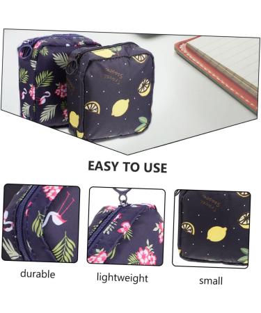 PLAFOPE 4pcs Sanitary Napkin Storage Bag Set - Portable Wash Bags for Travel and Purse - Zippered Canvas Mini Storage Bags - Buy Online on GoSupps.com