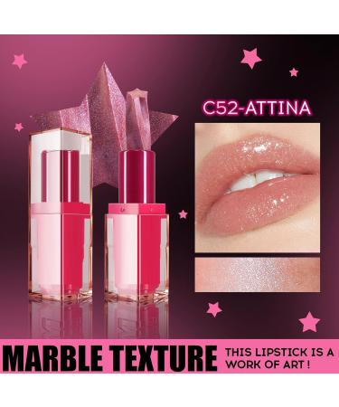 Glitter lipstick Glitter red lipstick - Long-lasting lipstick | Glitter lipstick moisturizing lip balm waterproof cosmetics long-lasting lipstick for - Buy Online on GoSupps.com