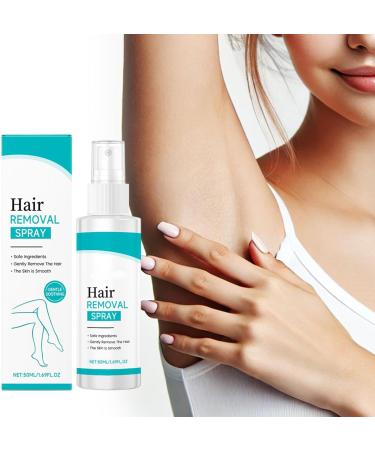Hair Removal Spray | 50ml Fast Soothing Solution for Sensitive Skin Hair Removal Spray for Underarms Face Legs Arms and Areas - Buy Online on GoSupps.com