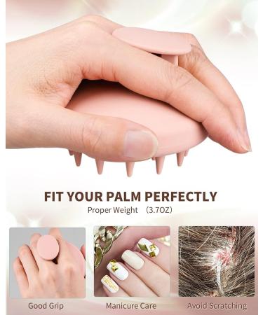 Beautlohas Silicone Scalp Massage Brush | Enhance Hair Growth & Blood Circulation | Wet & Dry Shampoo Brush in Pink Powder - Buy Online on GoSupps.com