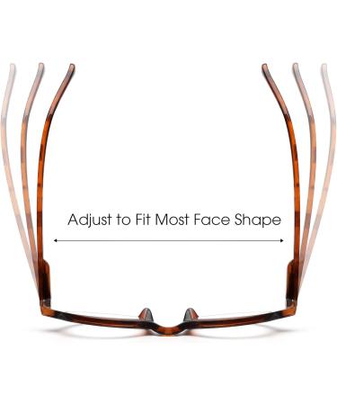 JM Set of 4 Round Reading Glasses - Spring Hinge Readers for Men & Women - 2 Pack Black & 2 Pack Tortoise - 2.5x Magnification - Buy Online on GoSupps.com