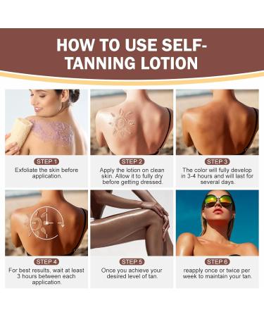  FRDUGA Self-tanning lotion for body and face instant self-tanner tanning accelerator self-tanning lotion (125 ml lotion) - Buy Online on GoSupps.com