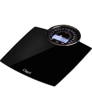 Ozeri Rev Digital Weight Scale with Electro-Mechanical Weight Dial and 50 Gram Sensor Technology - 0.1 lbs - 0.05 kg - black - Buy Online on GoSupps.com