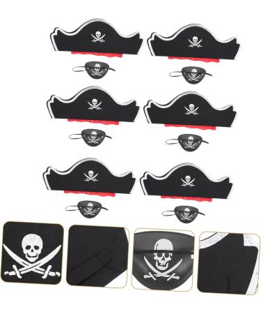 Beavorty 12 Sets Pirate Hair Blindfold Suits for Prom Cosplay Pirate Dress Accessories Pirate Costume Kit Pirate Eye Patch Pirate Party Hat Prom Decorative Pirate Costume Cloth - Buy Online on GoSupps.com