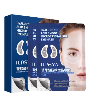 Micro Needle Eye Patches with Hyaluronic Acid Microneedle Eye Mask for Fine Lines Wrinkles Smile Lines Dark Circles Eye Treatment-2 pairs (4 pieces)