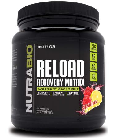 NutraBio Labs Reload Recovery Matrix Strawberry Lemon Bomb 1.91 lb (868 g)
