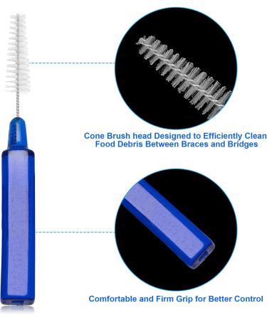 Interdental Brush - Advanced Dental Flossing Picks for Braces | 50 Pcs Soft & Disposable Plaque Remover for Tight Gaps & Wide Spaces - Buy Online on GoSupps.com