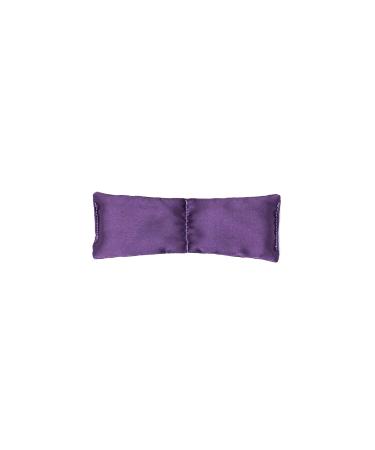 Clocktower Fitness Small and Ultralight Eye Pillow (6 x 2.5 in) for Yoga Meditation Relaxation and Relief - Unscented (Purple)