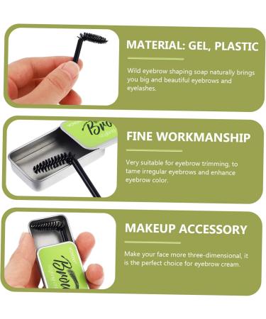 Healeved 3 Sets Natural Mascara Eyebrow Enhancer Gel Makeup Accessory Brow Shaping Soap Eyebrow Soap - Buy Online on GoSupps.com