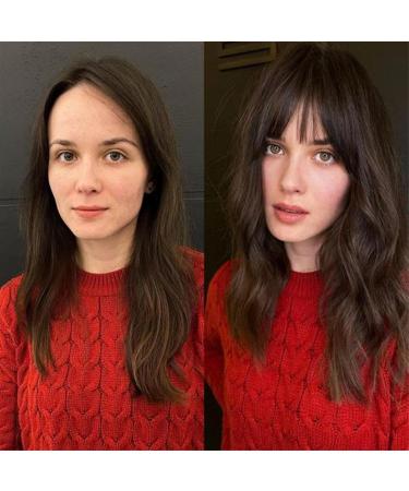 Bangs Hair Clip Synthetic Air Bangs Curved Bangs Heat Resistant Hairpieces Hair Women Fake Fringe Natural Bangs Hair Clips for Extensions Bangs Clip in Hair (Color : F447 88A) - Buy Online on GoSupps.com