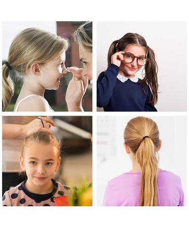 Avodova 200-Piece Black Elastic Hair Ties Metal-Free Thin Ponytail Holders for Women & Girls - Buy Online on GoSupps.com