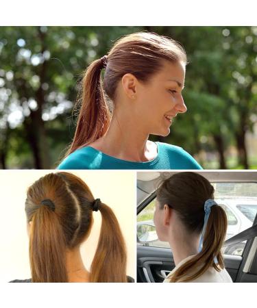 5 Pieces Hair Bands for Women Girls Cotton Bands Ponytail Holders for Thick Curly Hair - Buy Online on GoSupps.com